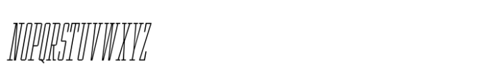 Ace Ultra Compressed Thin Right Font UPPERCASE
