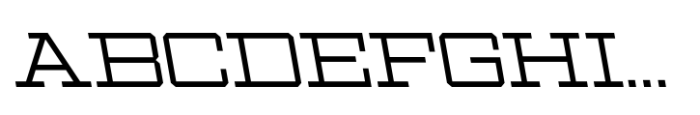 Ace Wide Light Left Font UPPERCASE