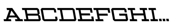 Ace Wide Regular Left Font UPPERCASE