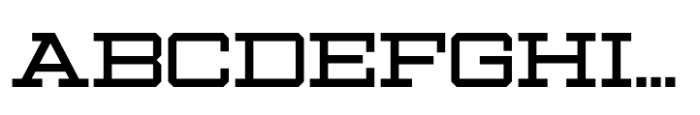 Ace Wide Regular Font UPPERCASE