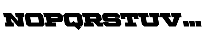 Ace Wide Super Left Font LOWERCASE