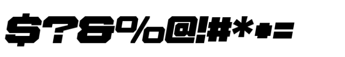 Ace Wide Super Right Font OTHER CHARS
