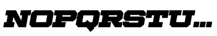 Ace Wide Super Right Font UPPERCASE
