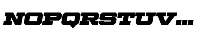 Ace Wide Super Right Font LOWERCASE