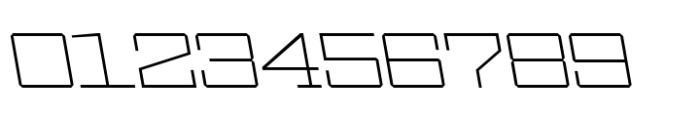 Ace Wide Thin Left Font OTHER CHARS