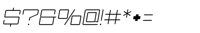 Ace Wide Thin Right Font OTHER CHARS