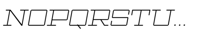Ace Wide Thin Right Font UPPERCASE