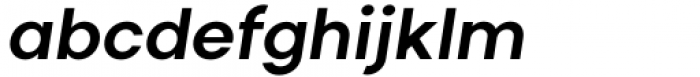 Aceh Semi Bold Oblique Font LOWERCASE