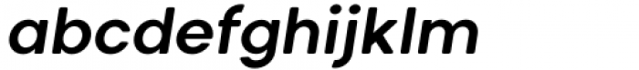 Aceh Soft Semi Bold Oblique Font LOWERCASE