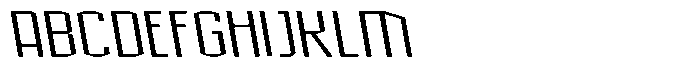 Acel Gothic Backslant Font UPPERCASE