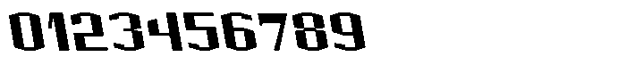 Acel Gothic Black Backslant Font OTHER CHARS