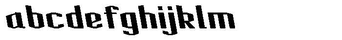 Acel Gothic Black Backslant FONT