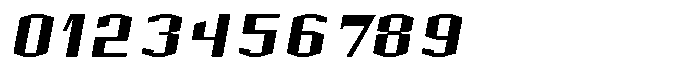 Acel Gothic Black Italic Font OTHER CHARS