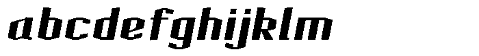 Acel Gothic Black Italic FONT