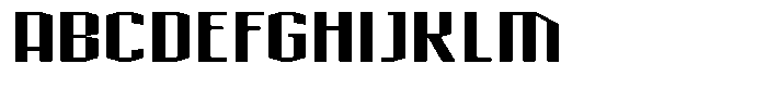 Acel Gothic Black Font UPPERCASE