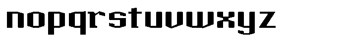 Acel Gothic Black Font LOWERCASE