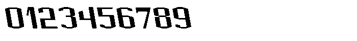 Acel Gothic Bold Backslant Font OTHER CHARS