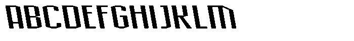 Acel Gothic Bold Backslant Font UPPERCASE