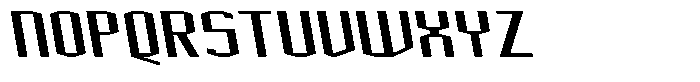 Acel Gothic Bold Backslant Font UPPERCASE