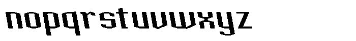 Acel Gothic Bold Backslant Font LOWERCASE