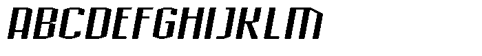 Acel Gothic Bold Italic Font UPPERCASE