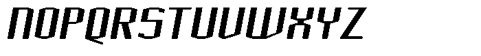 Acel Gothic Bold Italic Font UPPERCASE