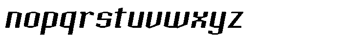 Acel Gothic Bold Italic Font LOWERCASE