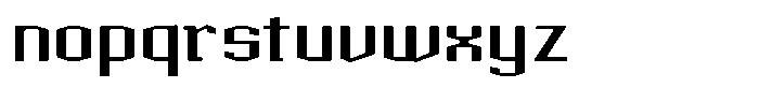 Acel Gothic Bold Font LOWERCASE