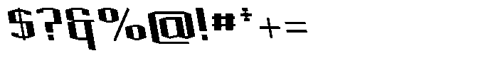 Acel Gothic Extrabold Backslant Font OTHER CHARS