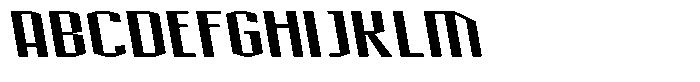 Acel Gothic Extrabold Backslant Font UPPERCASE
