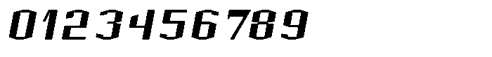 Acel Gothic Extrabold Italic Font OTHER CHARS