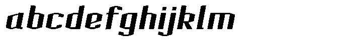 Acel Gothic Extrabold Italic FONT