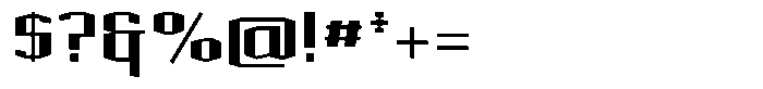 Acel Gothic Extrabold Font OTHER CHARS