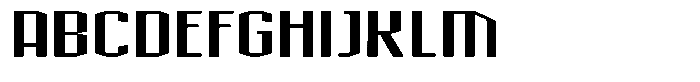 Acel Gothic Extrabold Font UPPERCASE