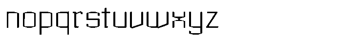 Acel Gothic Light Font LOWERCASE