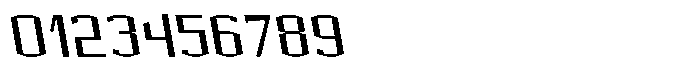 Acel Gothic Medium Backslant Font OTHER CHARS