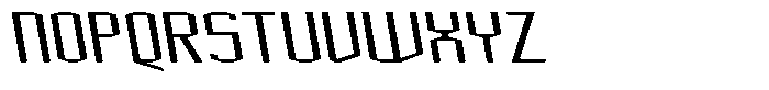 Acel Gothic Medium Backslant Font UPPERCASE