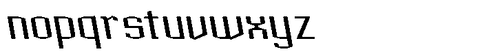 Acel Gothic Medium Backslant Font LOWERCASE