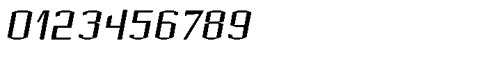 Acel Gothic Medium Italic Font OTHER CHARS