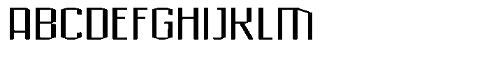 Acel Gothic Medium Font UPPERCASE