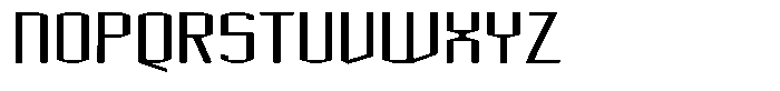 Acel Gothic Medium Font UPPERCASE