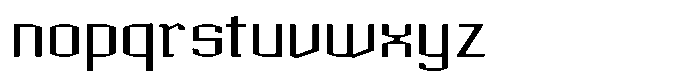 Acel Gothic Medium Font LOWERCASE
