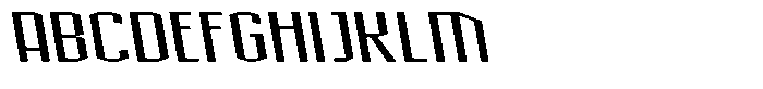 Acel Gothic Semibold Backslant Font UPPERCASE