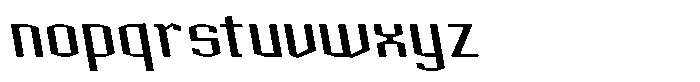 Acel Gothic Semibold Backslant Font LOWERCASE
