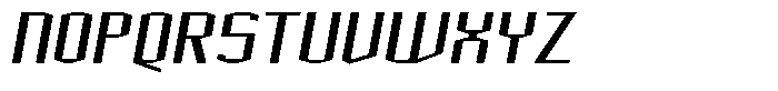 Acel Gothic Semibold Italic Font UPPERCASE