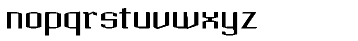 Acel Gothic Semibold Font LOWERCASE