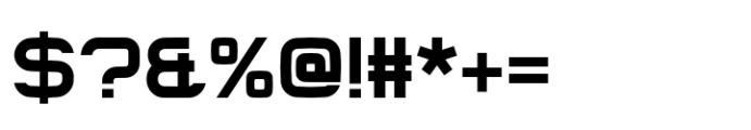 Aceleron Bold Font OTHER CHARS