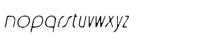 Acelina Blur Italic Font LOWERCASE