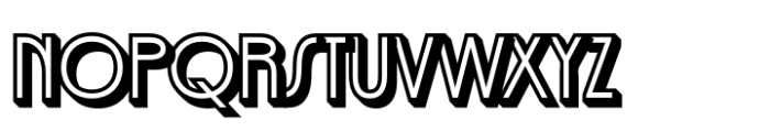 Acelina Extrude Right Font UPPERCASE