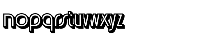Acelina Extrude Right Font LOWERCASE